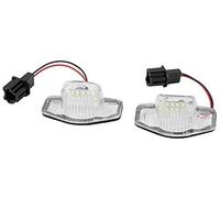 QASULER Lampada luce targa auto sinistra/destra a 18 LED, alta luminosità, risparmio energetico, for JAZZ, 2002-2014 con materiale ABS Gruppo luci per targhe auto