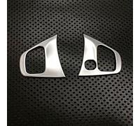 QASULER LHD Tasto Al Volante Dell'automobile Telaio di Copertura Trim Adesivo Car Styling Interni, for Opel, Vivaro 2015 2016 2017 ABS Cromato Decorazione per bocchette di aerazione dell'auto