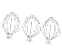 QASULER M08K 3Pcs Whisk Replacement Attachmentcompatible, for KitchenAid | Tilt Head Stand MixerK45WW Wire Whip Beater Egg Heavy Cream Non Scratch