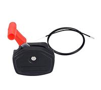 QASULER Maniglia di comando leva interruttore universale Kit cavo acceleratore da 56 pollici Parti del tosaerba for Attrezzi giardino Interruttore della maniglia dell'acceleratore
