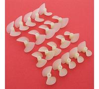 QASULER Mano Sinistra Mano Destra 26mm 22mm Elica a 2 Pale Puntelli in Nylon 2mm Albero Fai da Te RC Barca Giocattolo Sottomarino Marino Elica per Motore di Barca(10pairs 26mm Prop)