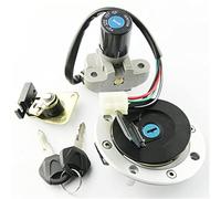 QASULER Moto Interruttore A Chiave di Accensione Carburante Kit Blocco Sedile for GS500 GSF250 GSF400 Bandit 250 77A GK7AA GSX400 GK79A Moto Interruttore di accensione per motocicletta