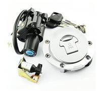 QASULER Moto Interruttore di Accensione Sedile Serratura a Chiave Set for Seven Fifty CB750 CB1100SF CBR600RR VFR800 CBR600 F4 F4I F2 CB X Interruttore di accensione per motocicletta