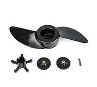 QASULER Motore fuoribordo da Pesca Motore fuoribordo Stabile Elica for Barca Motore Elettrico 2 Pale Parti di Ricambio Marine Pratiche, for Haibo ET34L Elica per Motore di Barca