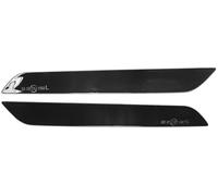 QASULER N. 6314717999163147179992 Riflettore paraurti, for, X6 2008-2014 Riflettore paraurti anteriore sinistro destro Indicatore laterale ABS resistente 1 paio nero Riflettore paraurti posteriore
