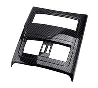QASULER Nero Auto Bracciolo Posteriore Uscita Aria Vent Telaio Anti-Calcio Trim, for Serie 3 E90 E92 E93 2005-2009 2010 2011 2012 Decorazione per bocchette di aerazione dell'auto