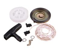 QASULER Nuova puleggia di avviamento a Strappo con Impugnatura a Molla Girevole con Impugnatura a nottolino, for STIHL, 034 036 Motosega 1129 190 0601 Corda di avviamento a Strappo