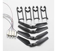 QASULER Pale Elica Pattino di atterraggio Motori ingranaggi Braccio pieghevole KF609 RC Quadcopter Teng, for MINI, pezzi ricambio for droni Braccio di manutenzione per droni FPV(Burgundy)