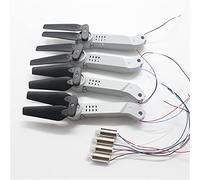 QASULER Pale Elica Pattino di atterraggio Motori ingranaggi Braccio pieghevole KF609 RC Quadcopter Teng, for MINI, pezzi ricambio for droni Braccio di manutenzione per droni FPV(Blue)