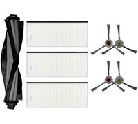 QASULER Parti di ricambio complete for il set di spazzole principali e filtri for aspirapolvere robot Deebot U2 con spazzole laterali Kit di sostituzione del vuoto