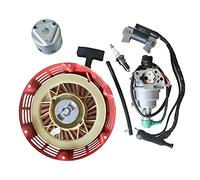 QASULER Parti di Riparazione dell'avviamento a Strappo della Bobina di accensione della Candela del carburatore del carburatore for Il generatore del Motore GX390 188 Avviamento a Strappo