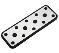 QASULER Pedale del freno for auto in acciaio inossidabile Copri pedali poggiapiedi, for Subaru, for Forester, SG 2003-2005 Coperture protettive for Set di copri pedali per auto(BLACK 1Pcs Rest)