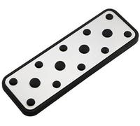 QASULER Pedale freno for auto in acciaio inossidabile Copri pedali poggiapiedi, for Subaru, for Forester, Coperture protettive for 2006-2018 Set di copri pedali per auto(BLACK 1Pcs Rest)