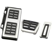 QASULER Pedale Pad, for A3 8V S3 RS3, for Sportback, for Cabrio 2012-2018 2019 2020 2021 2022 2023 Pedale Carburante Freno Frizione Copertura Pedali Auto Pedale della frizione(BLACK AT with Rest)