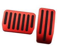 QASULER Pedali for auto, for Tesla, Model 3 Model3 2016-2020 Parti di riposo Accessori for coperture protezione del pedale freno Set di copri pedali per auto(Rot)