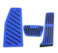 QASULER Pedali for auto, for Toyota, Harrier IV XU80 2020 2021 2022 Acceleratore Gas Carburante Freno Pedale Poggiapiedi Tappetino Copri Accessori Protezione per pedali auto(Black 3PCS BLUE)