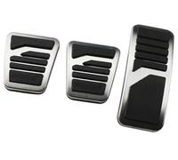 QASULER Pedali for auto for Zotye T600 RS9 T300 T500 Accessori Copertura di protezione del pedale freno Set di copri pedali per auto(BLACK MT 3Pcs)