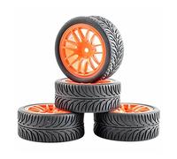 QASULER Pneumatici con impugnatura a 4 pezzi, for HSP, for HPI Racing, 1/10 1:10 On-Road Car RC 9062-8007 Pneumatici per auto RC(9062R-8007)