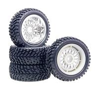 QASULER Pneumatici in gomma da rally con offset 3 mm/6 mm/9 mm, for HSP, auto da rally su strada 1:10 RC 2084-7004 Pneumatici per auto RC(2084-7004-Offset6mm)