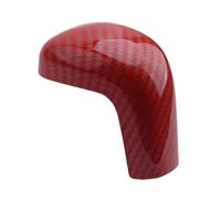 QASULER Pomello del cambio in fibra di carbonio rosso for interni auto, rivestimento in ABS, for Camry 2018 2019 Modanatura per bocchette di ventilazione auto