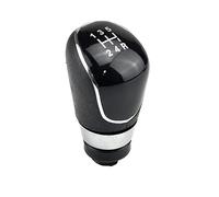 QASULER Pomello del cambio manuale a 5 e 6 marce, for Ford, for Focus, 2 MK2 FL C-MAX 2006-2011 MK3 MK4 MK7 Galaxy con copertura antipolvere in pelle Pomello del cambio per auto(5 Speed-Black-B)