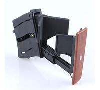 QASULER Portabicchieri elasticizzato pieghevole cruscotto anteriore, for POLO, nero 6Q0 858 602 E 6Q0858602E Portabicchieri nella console centrale(Mahogany)