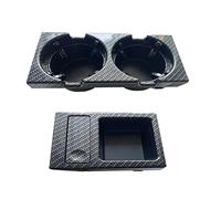 QASULER Portabicchieri for auto in fibra di carbonio, for BMW, E46 M3 Coupé Sedan Touring Serie 3 1998 2000 2001 2003 2005 51168217953 51 16 8 217 953 Portabicchieri nella console centrale(1 set)