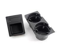 QASULER Portabicchieri for console con portamonete nero, for BMW, E46 Serie 3 1998-2005 Portabevande portatile Accessorio for auto Portabicchieri nella console centrale