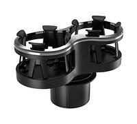 QASULER Posacenere fisso con tazza d'acqua fissa for console centrale con doppio portabicchieri multifunzionale da 1 pezzo Portabicchieri nella console centrale