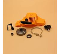 QASULER Recoil Rewind Pull Starter Frizione Tamburo Pignone Cerchio Pompa Olio Cuscinetto a Fascia Freno, for Parti di Motoseghe Partner 350 351 Avviamento a Strappo