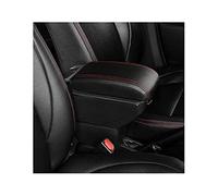 QASULER Scatola bracciolo, for Ford, for Ecosport, 2018-2021 Scatola portaoggetti for console centrale Portabicchieri Retrattile in pelle PU Ricarica USB Bracciolo per auto(BLACK C2 7 USB)