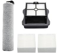 QASULER Set di 4 spazzole a rullo con filtro HEPA, for Mamibot, for Flomo III, for aspirapolvere Neatsvor T35, parti di ricambio for aspirapolvere a secco e bagnato. Kit di sostituzione del vuoto