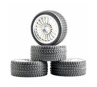 QASULER Set di ruote Grip Tires, for HSP, for HPI, 1/10 1:10 On-Road Car RC Rim04-6088 Pneumatici per auto RC(Rim04S-6088)