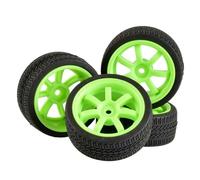 QASULER Spugna for Inserto Ruota for Pneumatici velocità 4 Pezzi, for HSP, for HPI, 1/10 1:10 Touring Car RC 9005-6091 Set di Ruote da Corsa RC(9005G-6091)