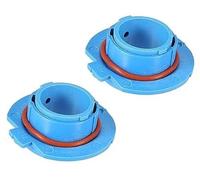 QASULER Supporto for portalampada con base adattatore for faro LED H7 da 2 pezzi, for auto blu Supporto per faro