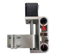 QASULER Supporto motore mandrino asse Z 3018 Pro 775 Supporto mandrino 45 mm, 3018, for Max, supporto mandrino asse Z in alluminio 200 W/500 W 52 mm motor de torno(3018 Max 52mm)