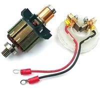 QASULER Supporto spazzola di carbone e spazzola, for DHP456 BHP456 BDF DDF456 619263-3, rotore 619263-3 Supporto spazzola di carbone Rotore dell'indotto