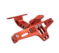 QASULER Supporto targa posteriore moto CNC con supporto LED, for CBR250R ST1300 300 CBR650R CB650R 125R CBR900RR Porta targa per moto(Orange)