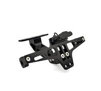 QASULER Supporto targa posteriore moto CNC con supporto LED, for CBR250R ST1300 300 CBR650R CB650R 125R CBR900RR Porta targa per moto(Schwarz)