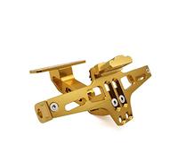 QASULER Supporto targa posteriore moto CNC con supporto LED, for CBR600 F2 F3 F4 F4i VFR 1200 ST 1300 NC750S X CB1100 CBF1000 Porta targa per moto(Gold)