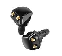 QASULER Ugello di spruzzo d'acqua for tergicristallo for auto da 2 pezzi, for Hyundai, Tucson I30 Ix25 Creta Ix35 HB20 Solaris Getz Accent Azera getto lavavetri Ugello lavavetri(BLACK 2 pcs B style)