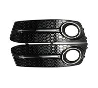 QASULER Una Coppia A4 B8 Nero Lucido Auto Paraurti Anteriore Fendinebbia Griglia di Copertura Della Lampada Griglie Caso, for, for 2009-2011 Corsa Griglia fendinebbia per auto