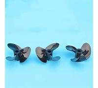 QASULER Vite di velocità Elica da 4 mm Elica a 3 Pale for Barca RC Elica a 3 Pale ad Alta tenacità Pagaia a Tre Pale Albero dell'elica da 4 mm Elica per Motore di Barca(D34mm Positive 4mm)