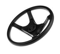 QASULER Volante for barca sportiva marina Heavy Duty da 330 mm a 4 razze da 3/4 pollici Timone per barca