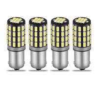 QAUBEN Lampadina LED BA9S 12-24 V Super Luminosa 540LM 3014 54SMD Chipset 6000K Lampadina LED Bianca per Interni Auto Luci di Cortesia Luci di Posizione, Non Polarizzata 2,76 W (4 pezzi)