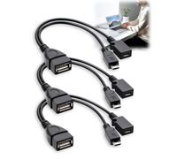Qaum Cavo OTG per Amazon Fire Stick, confezione da 3 cavi di alimentazione USB 2 in 1, ad alta velocità, compatibile con Firestick 4K, per Playstation Classic e altri