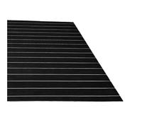 QAUUCP Eva Tappetino Antiscivolo per Barca Schiuma autoadesiva Teak Decking Eva Pavimentazione for Barche Finto Copriletto Accessori Marine Boat Deck Mat 2400x410x5mm(Black with Grey)