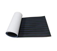 QAUUCP Eva Tappetino Antiscivolo per Barca Schiuma autoadesiva Teak Decking Eva Pavimentazione for Barche Finto Copriletto Accessori Marine Boat Deck Mat 2400x410x5mm(Black with Blue)
