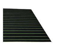 QAUUCP Eva Tappetino Antiscivolo per Barca Schiuma autoadesiva Teak Decking Eva Pavimentazione for Barche Finto Copriletto Accessori Marine Boat Deck Mat 2400x410x5mm(Black with Green)