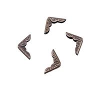 QAUUCP Paraspigoli per Libri retrò Protezioni angolari da 50 Pezzi Ideali for Libri, Album e di Ritagli | for Gli Angoli dei for Il miglioramento la Protezione delle Forniture for Ufficio(Bronze)